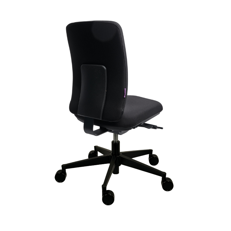 Ergonomischer Bürostuhl motion.plus schwarzer Bezug, Rückansicht