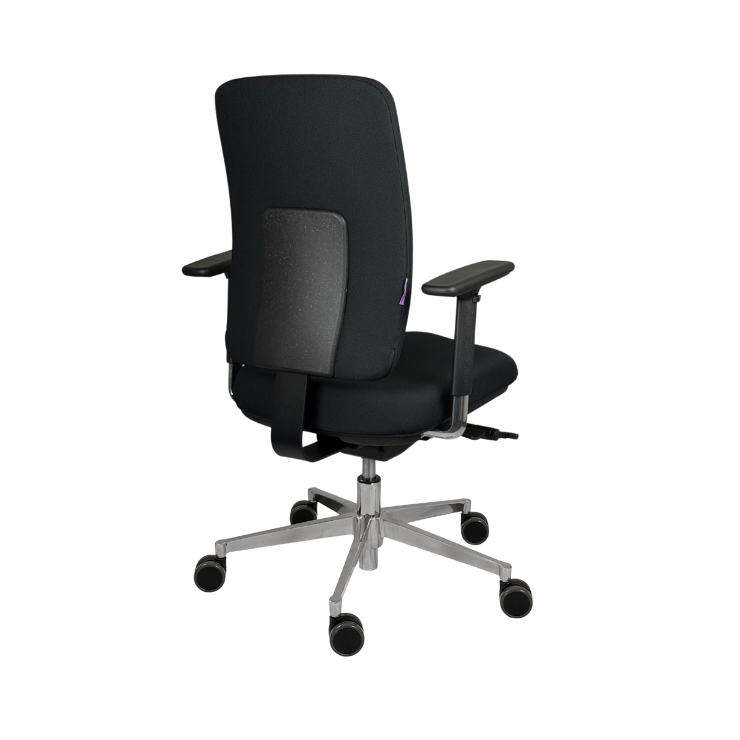 Ergonomischer Bürostuhl new.motion schwarzer Bezug, Rückansicht